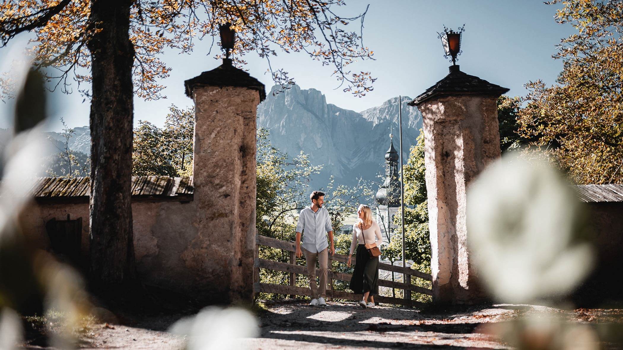 Spaziergang durch Südtirol