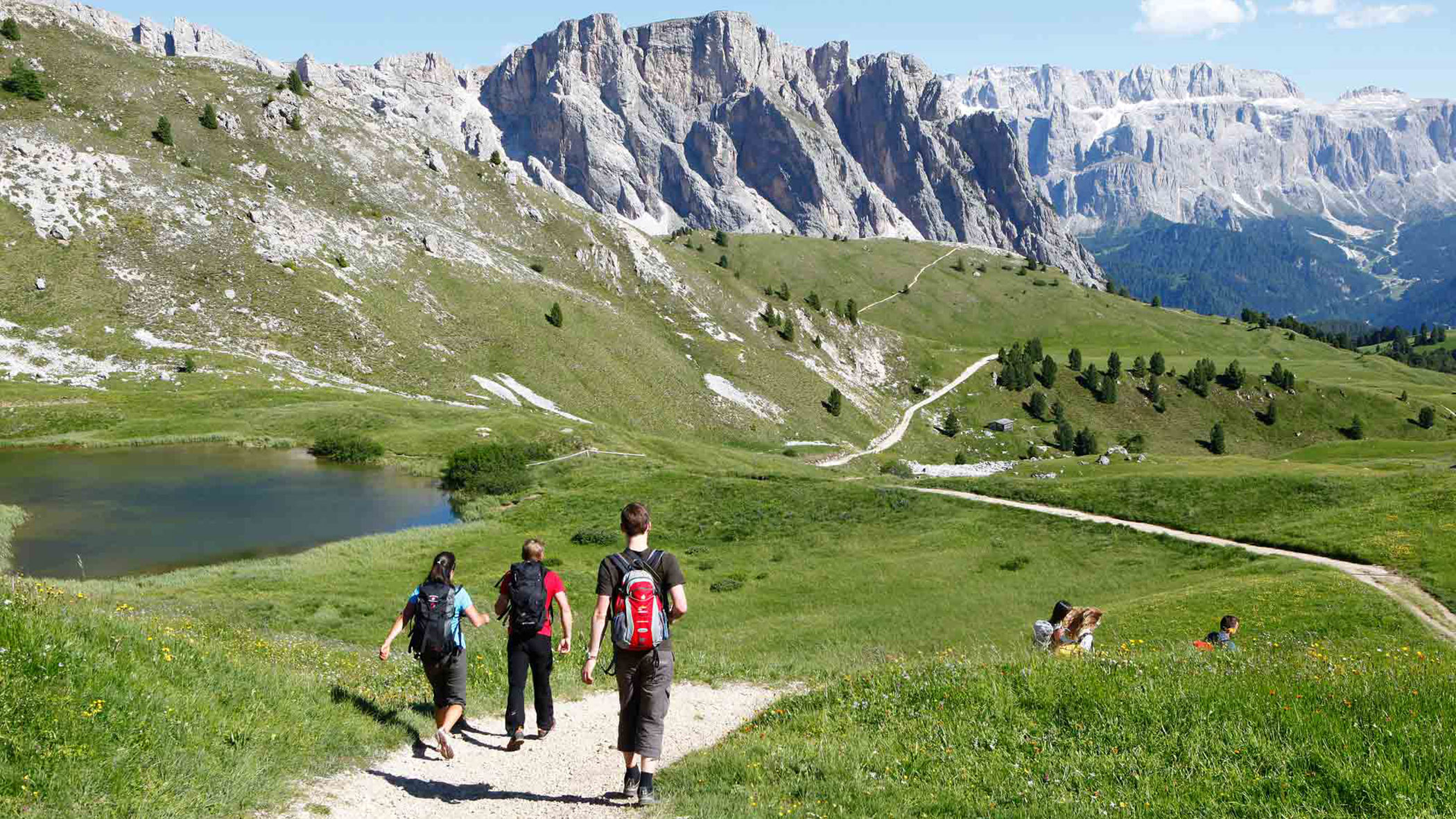 Wandern in den Grödner Dolomiten
