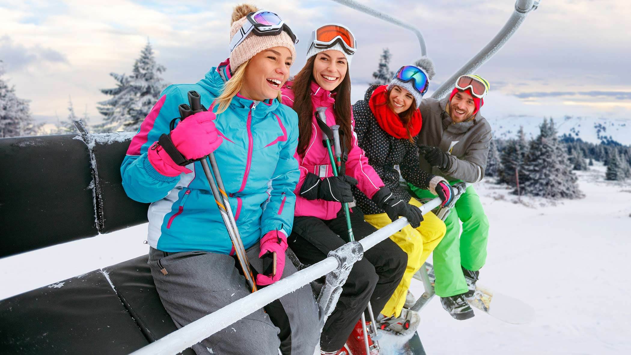 Winterurlaub - Freunde